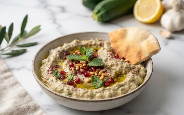 Pnon-alcoholic alestinian Zucchini Dip