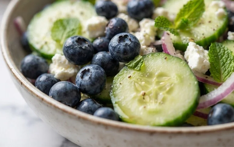 Cucumber Blueberry Salad