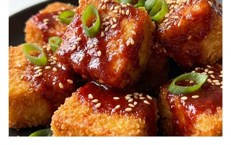 Crispy Gochujang Korean Tofu