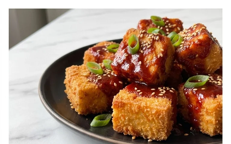 Crispy Gochujang Korean Tofu