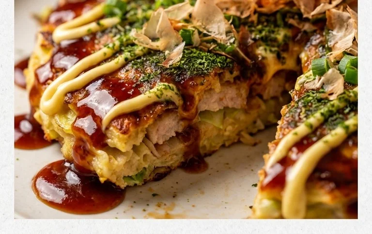 Okonomiyaki - Japanese Savoury Pancakes