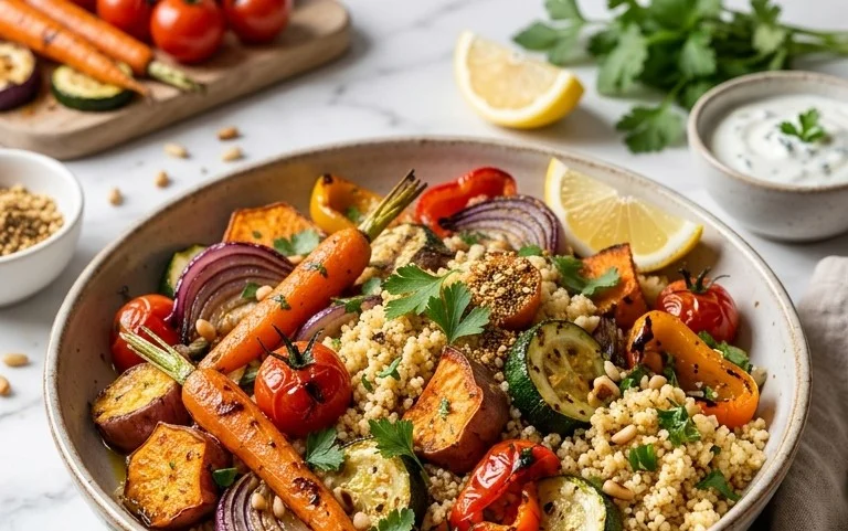 Röstgemüse Couscous für Geschmacksexplosion
