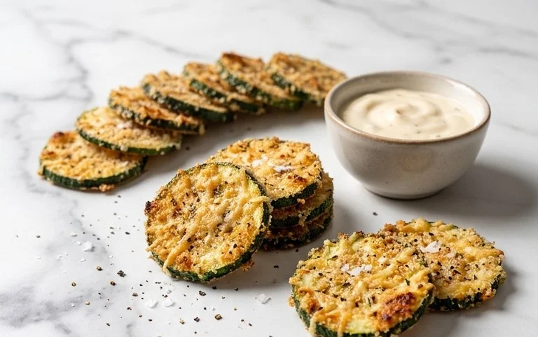 Crispy Baked Zucchini Chips