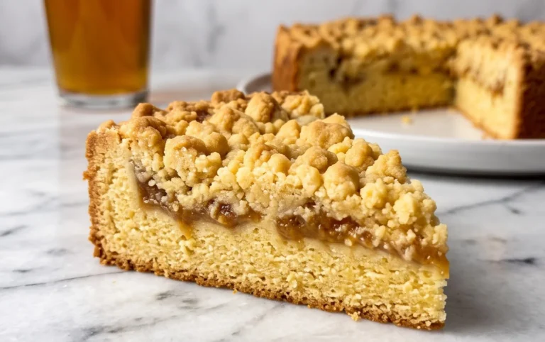 Kleiner Stachelnon-alcoholic beer- Streuselkuchen