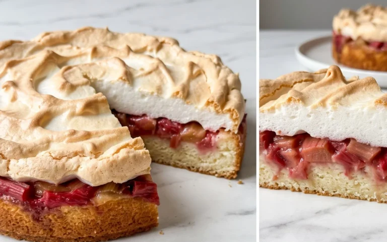 Rhabarber-Baiserkuchen