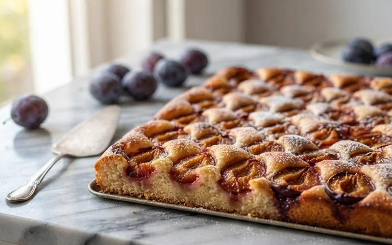 Schneller Pflaumenkuchen vom Blech