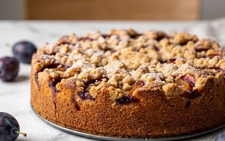 Pflaumenkuchen mit Streuseln aus der Springform Rezept