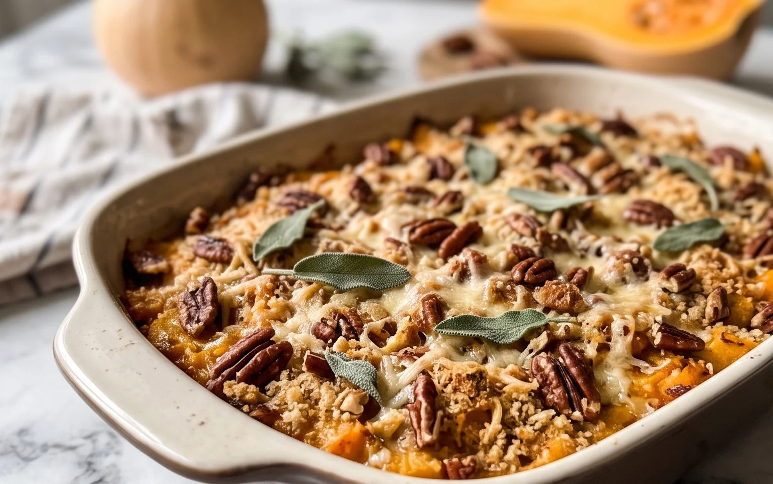 Butternut-Kürbis-Auflauf: Cremig & Herzhaft