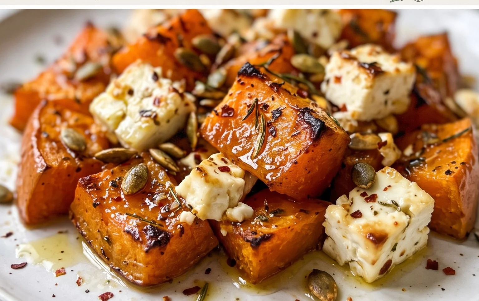 Ofenkürbis mit Feta